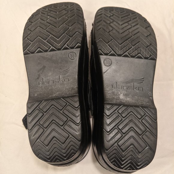 SOLD - Dansko Mary Jane Clogs Black Strap size 7.5 - Picture 8 of 9